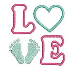 Stickdatei - LOVE Herz